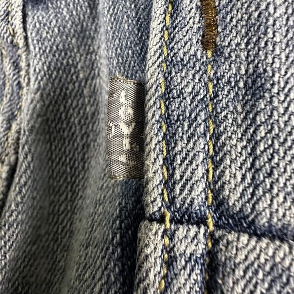 Vintage Levis SilverTab Jeans Mens 34x30 Blue Modern Boot Distress Y2k Denim - Picture 15 of 16